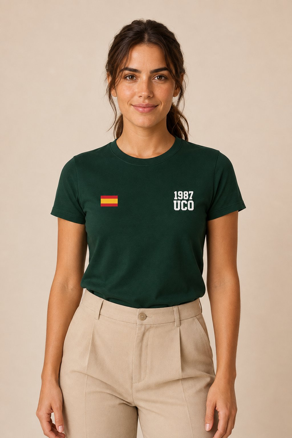 Camiseta UCO Guardia Civil 1987 Minimal – Verde Botella - imagen 1