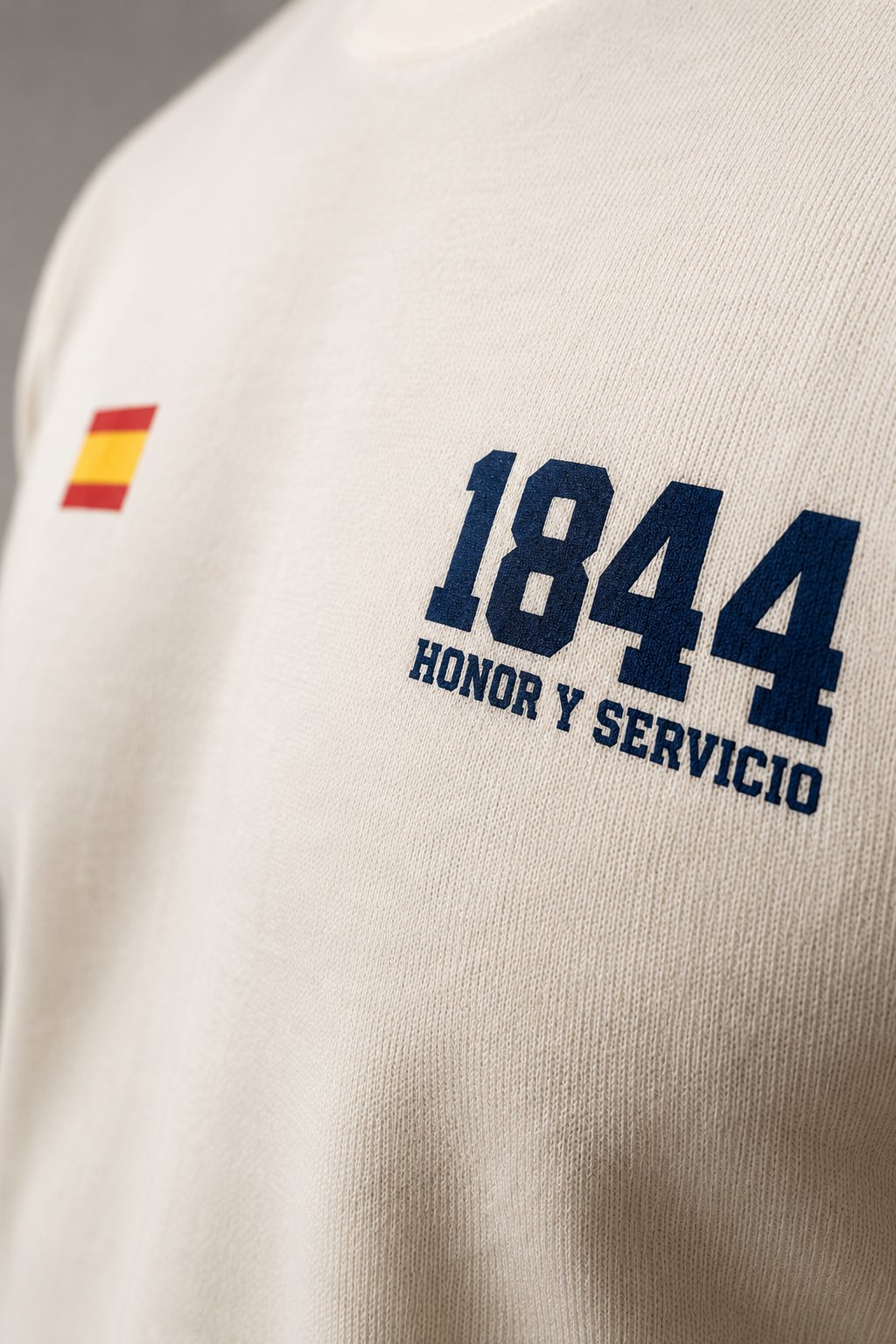 Camiseta Guardia Civil 1844 Honor y Servicio – Blanco Roto - imagen 2