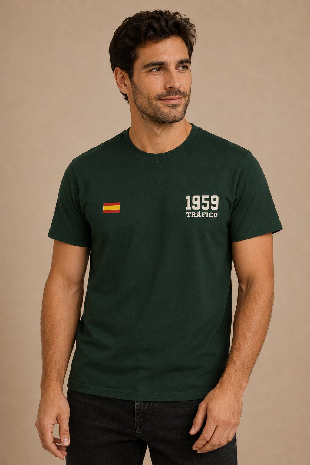 Camiseta Guardia Civil Tráfico 1959 – Verde Botella - imagen 1