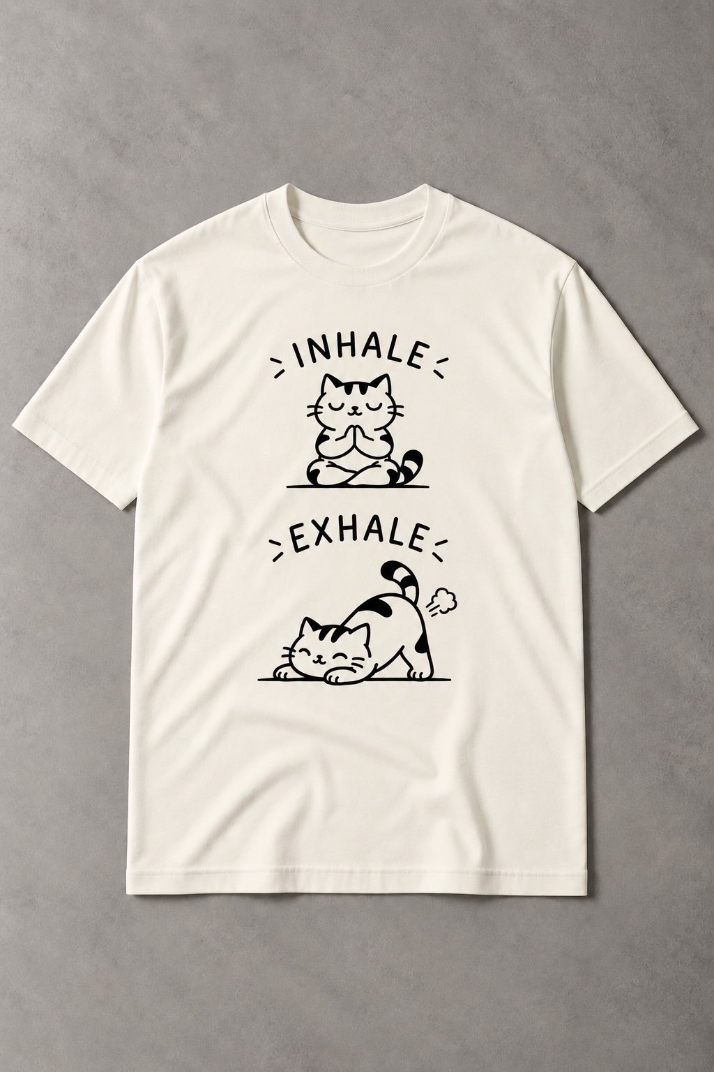 Camiseta Inhale Exhale Cat - imagen 1