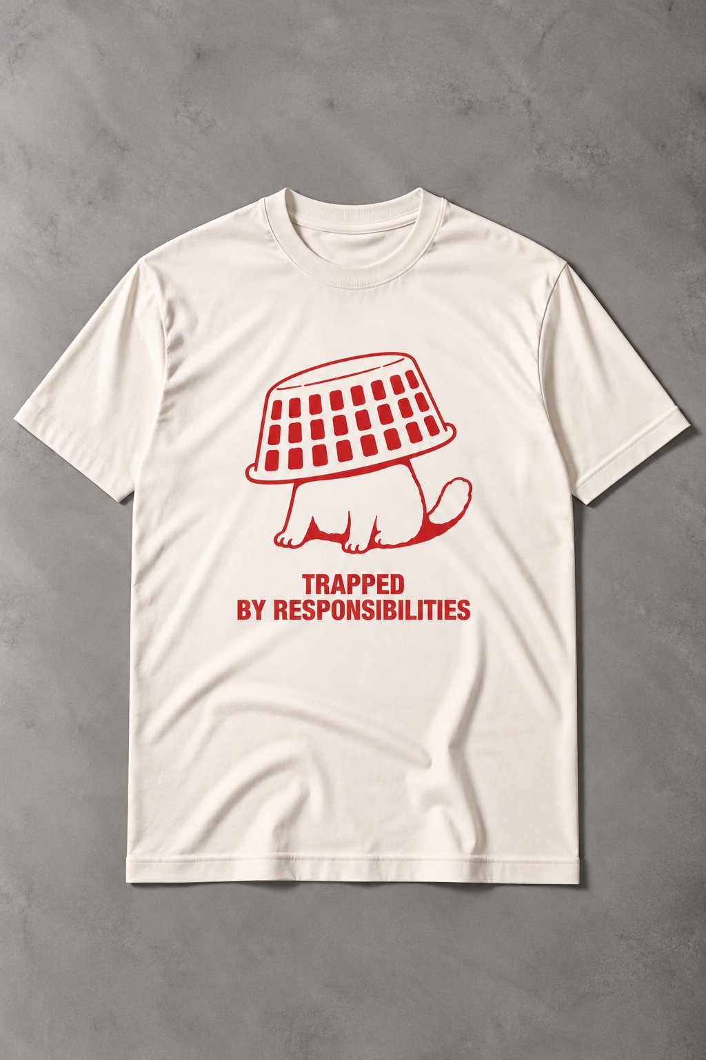 Camiseta de Gato Trapped by Responsibilities - imagen 1