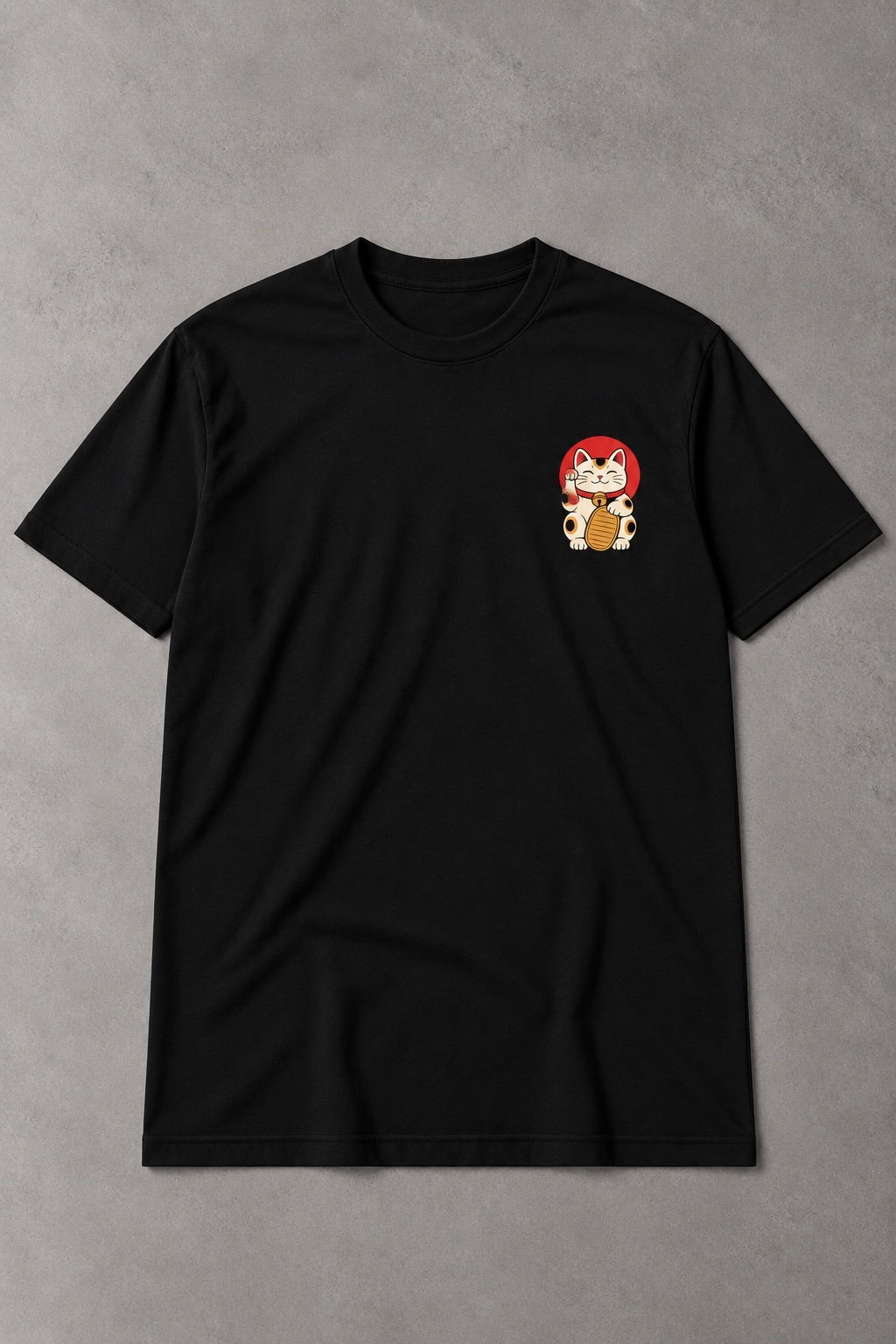 Maneki Neko Sakura – Camiseta de Gato Japonés de la Suerte - imagen 2
