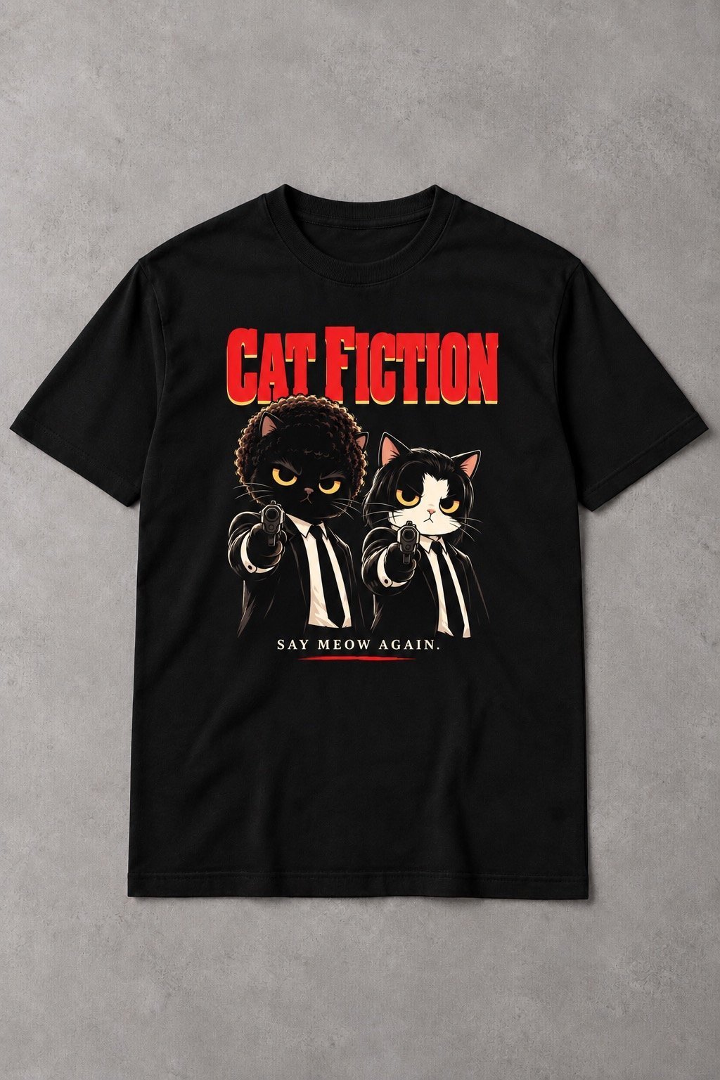 Camiseta Cat Fiction – Say Meow Again - imagen 1