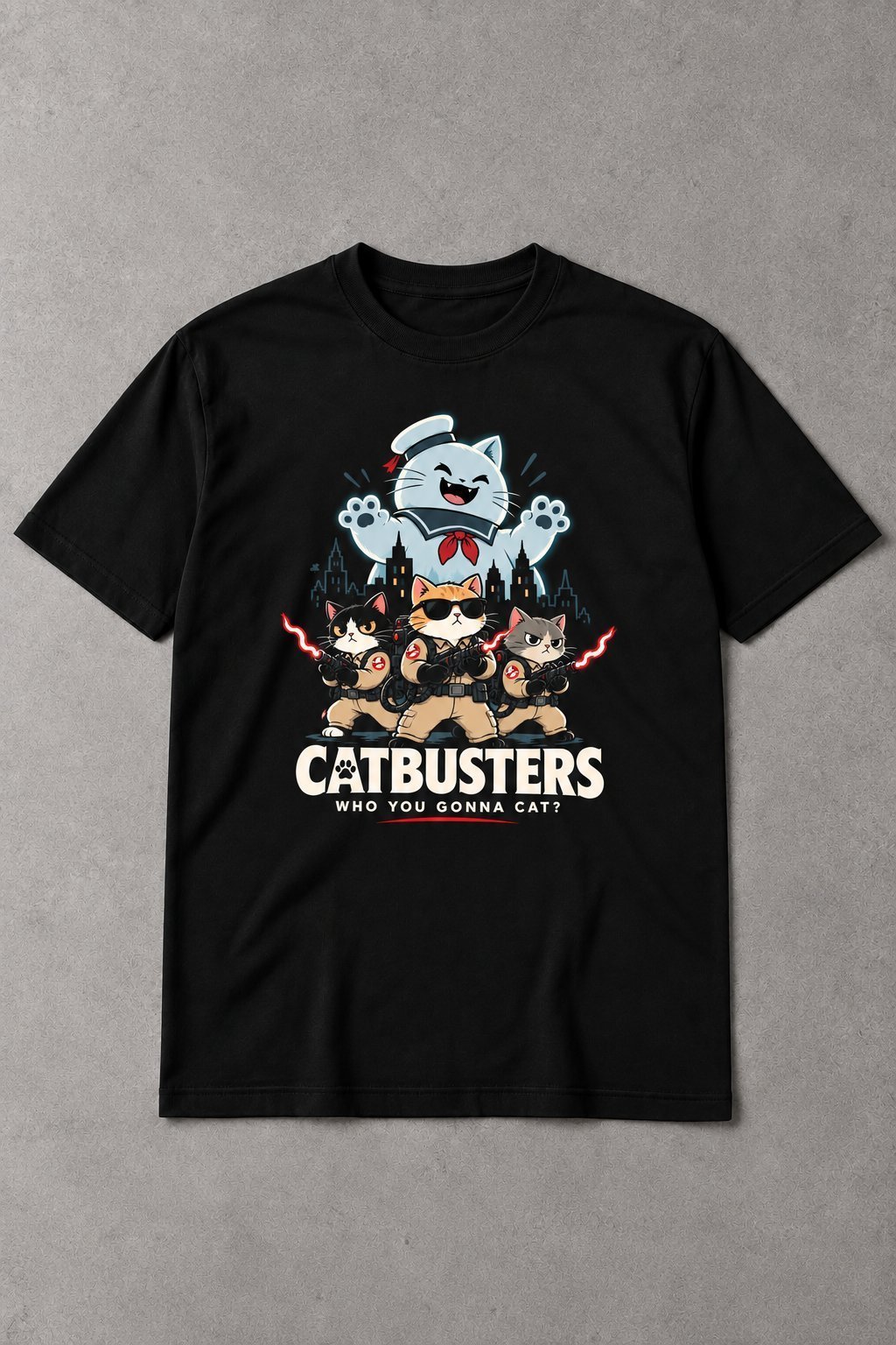 Camiseta Catbusters – Who You Gonna Cat? - imagen 1