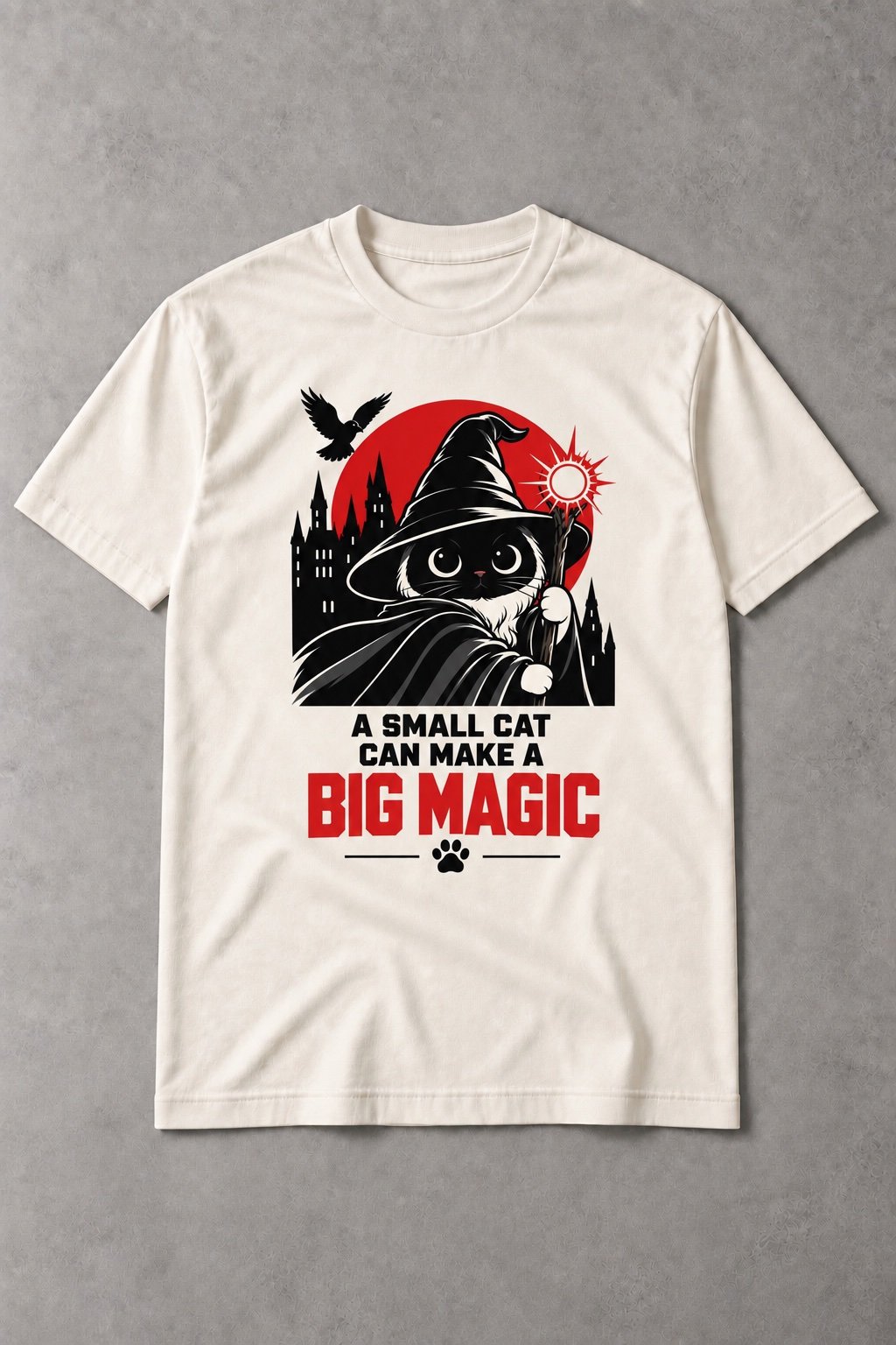 Camiseta de Gato Mago – A Small Cat Can Make a Big Magic - imagen 1
