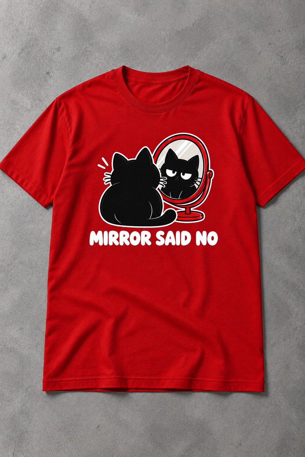 Camiseta de Gato Mirror Said No – El Espejo Ha Hablado - imagen 1