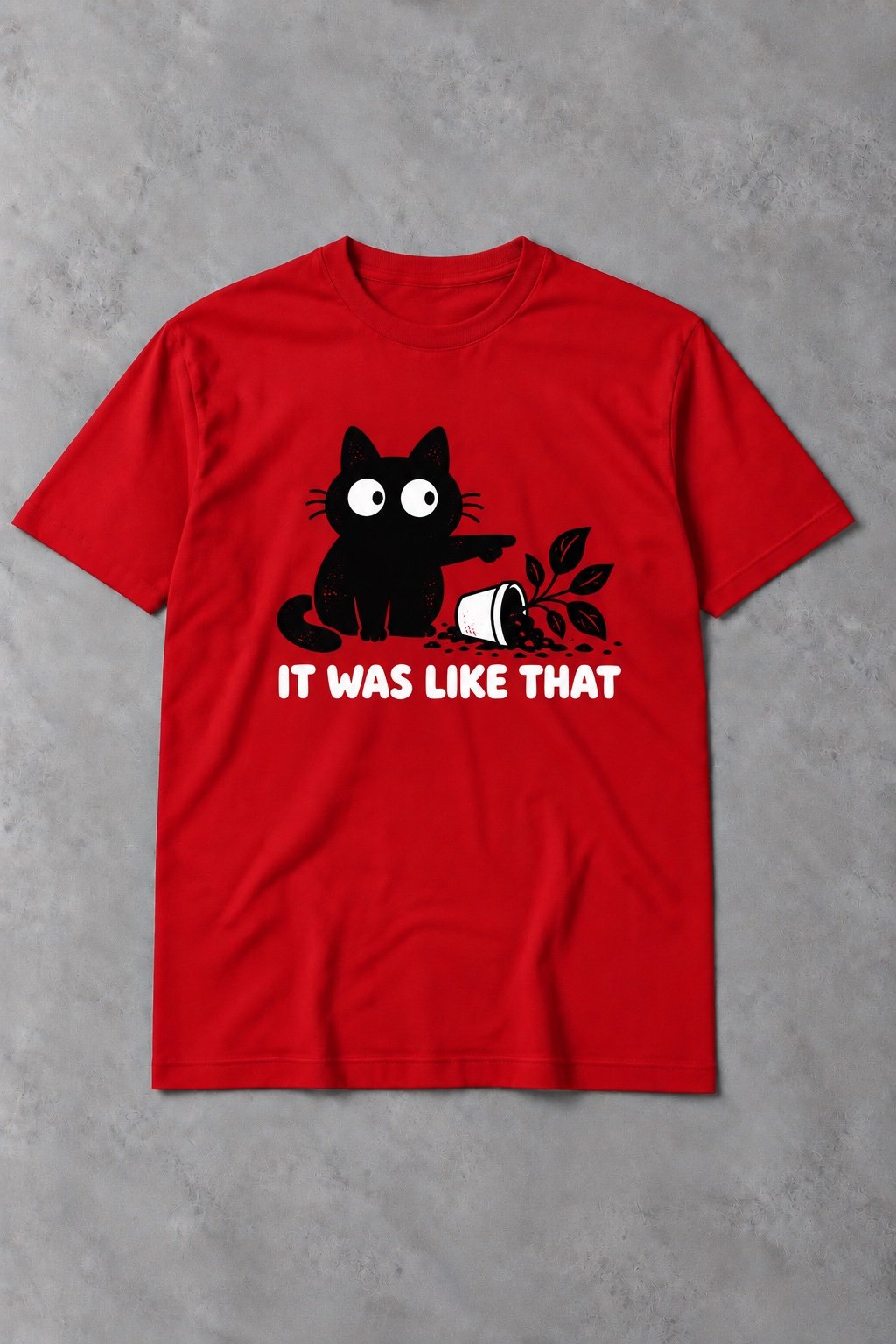 Camiseta de Gato It Was Like That – Gato Inocente - imagen 1
