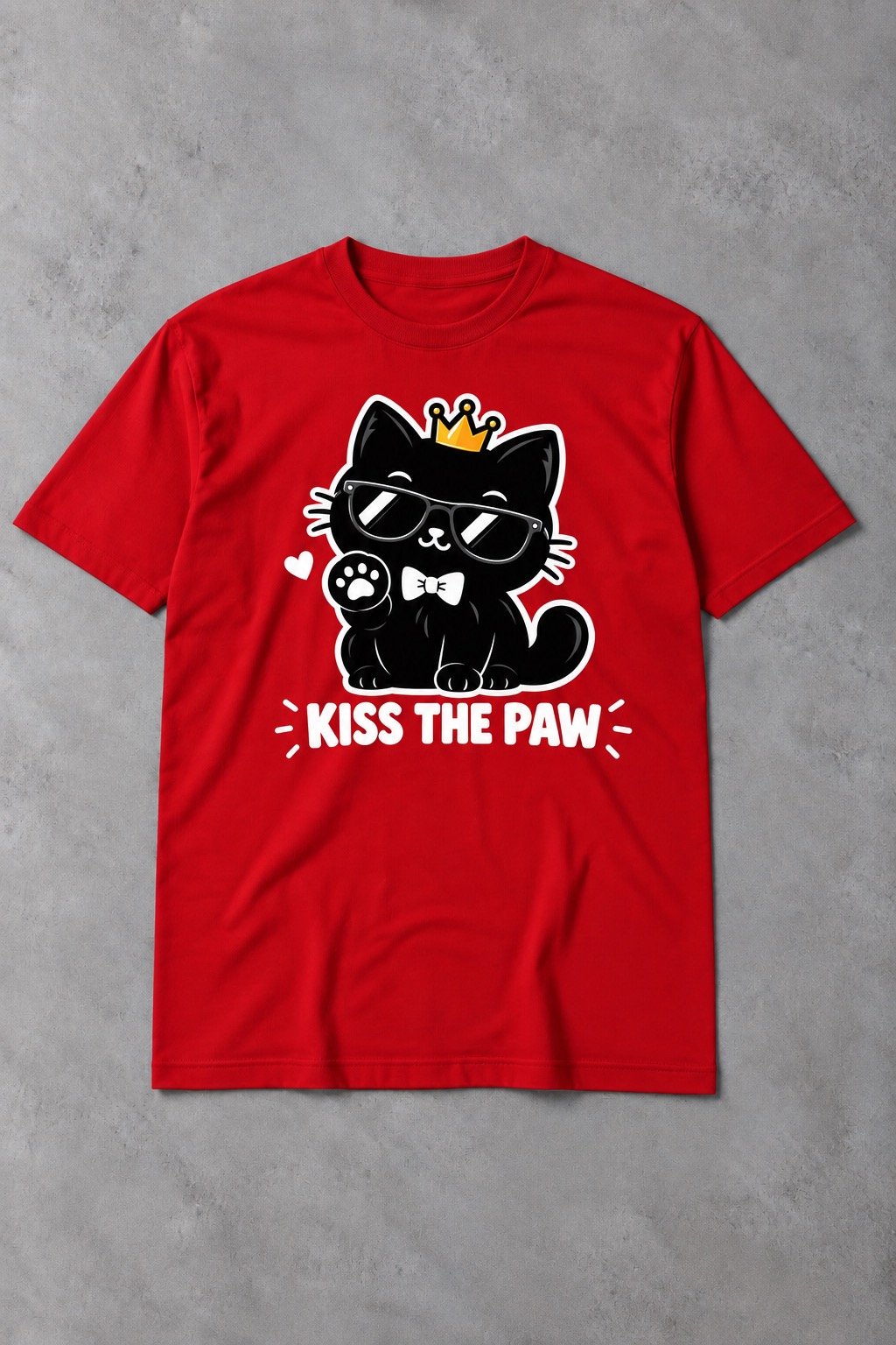 Camiseta de Gato Kiss The Paw – El Rey de la Casa - imagen 1