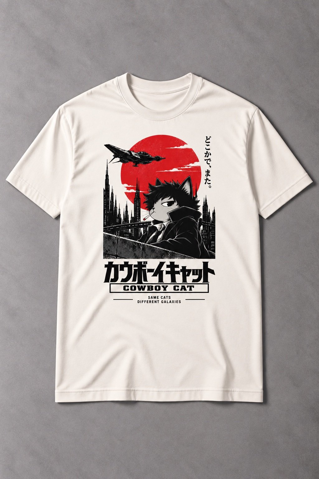 Camiseta de Gato Cowboy Cat – Same Cats, Different Galaxies - imagen 1